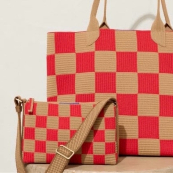Nwt Rothy's Casual Crossbody Checker Red - Picture 2 of 8